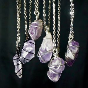 Amethyst pendant necklace